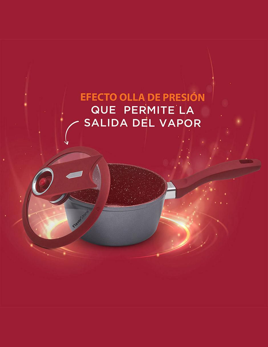 Batería de cocina Light Grande de acero inoxidable antiadherente combinado 10 piezas 2