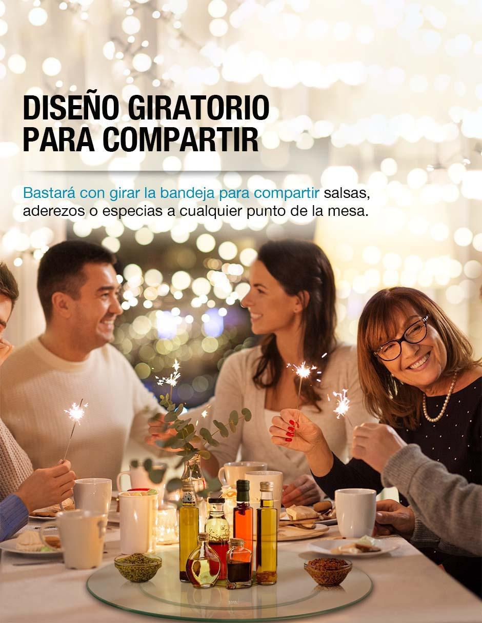 Lazy susan de vidrio templado 3