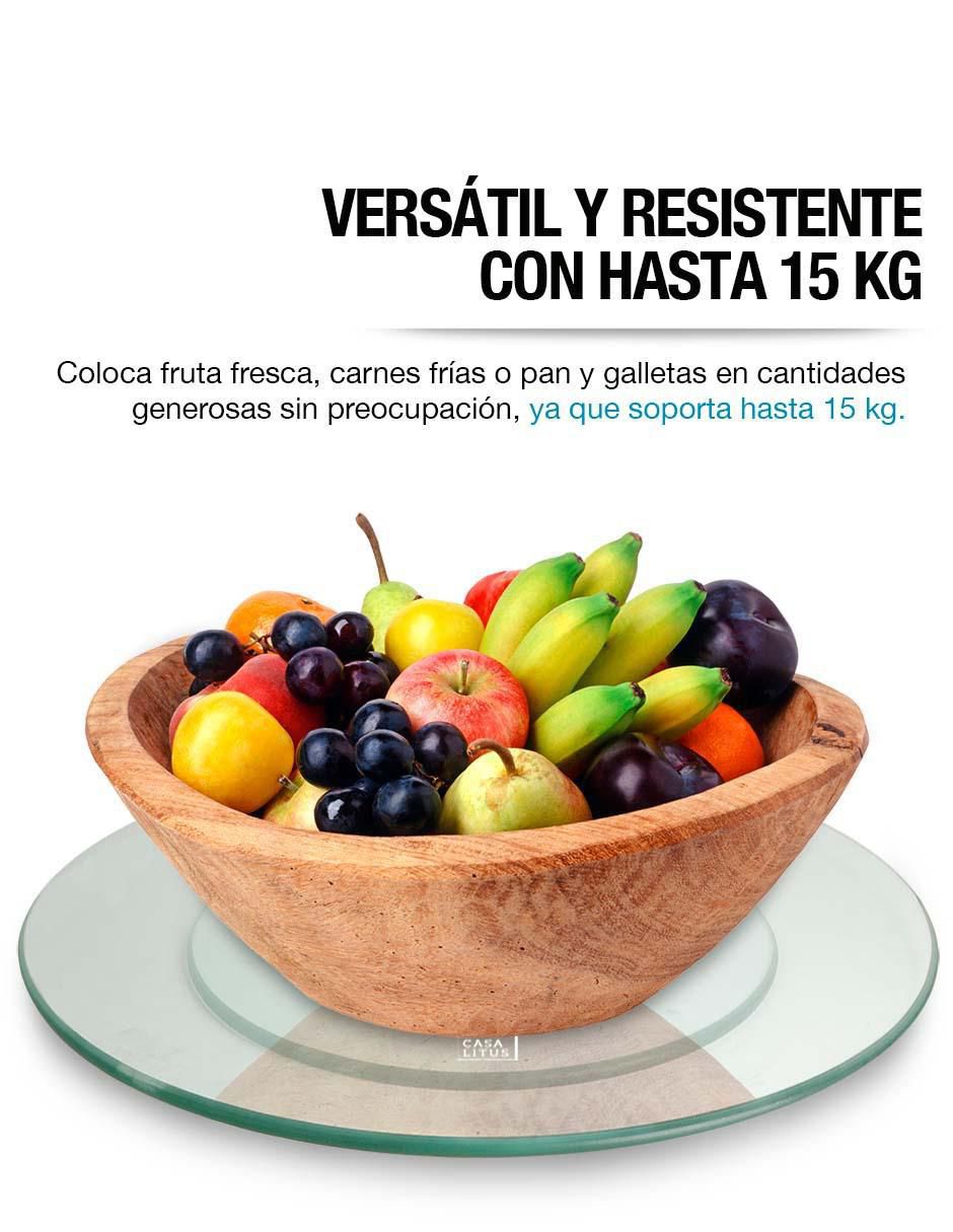 Lazy susan de vidrio templado