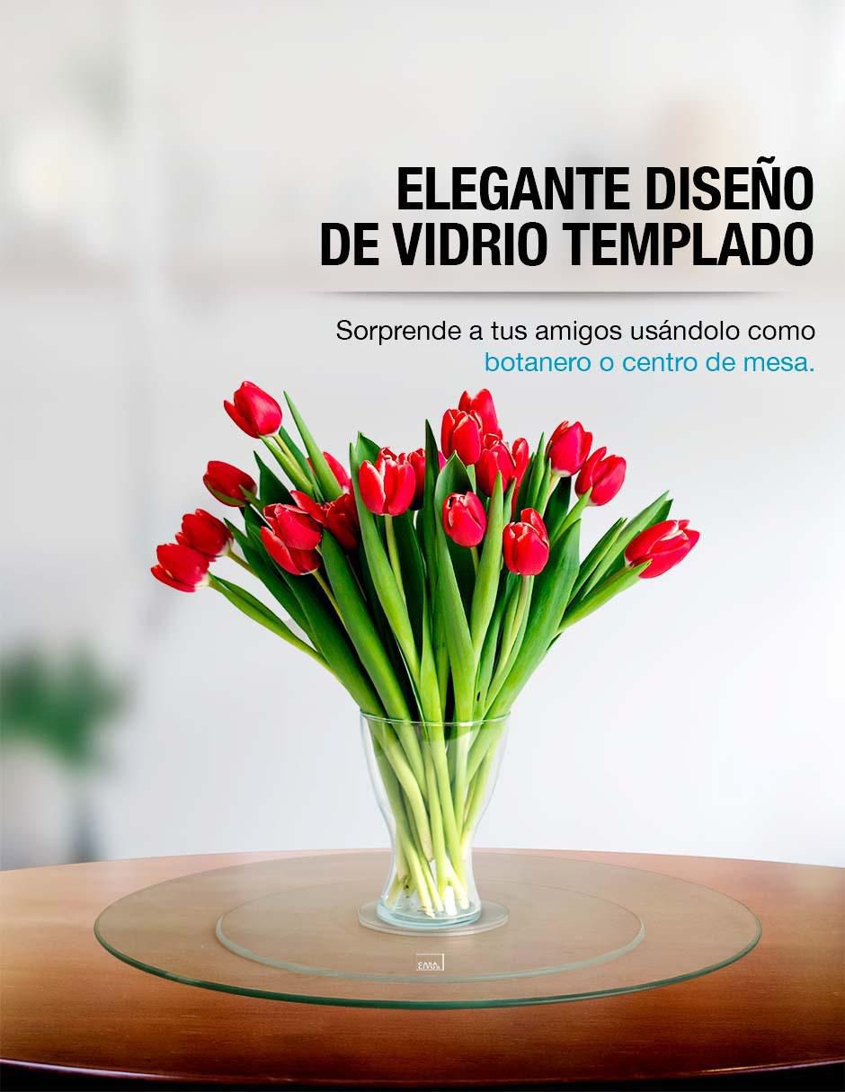 Lazy susan de vidrio templado 6