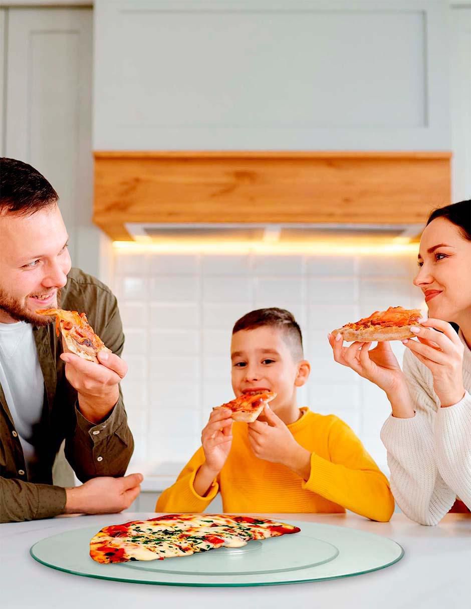 Lazy susan de vidrio templado