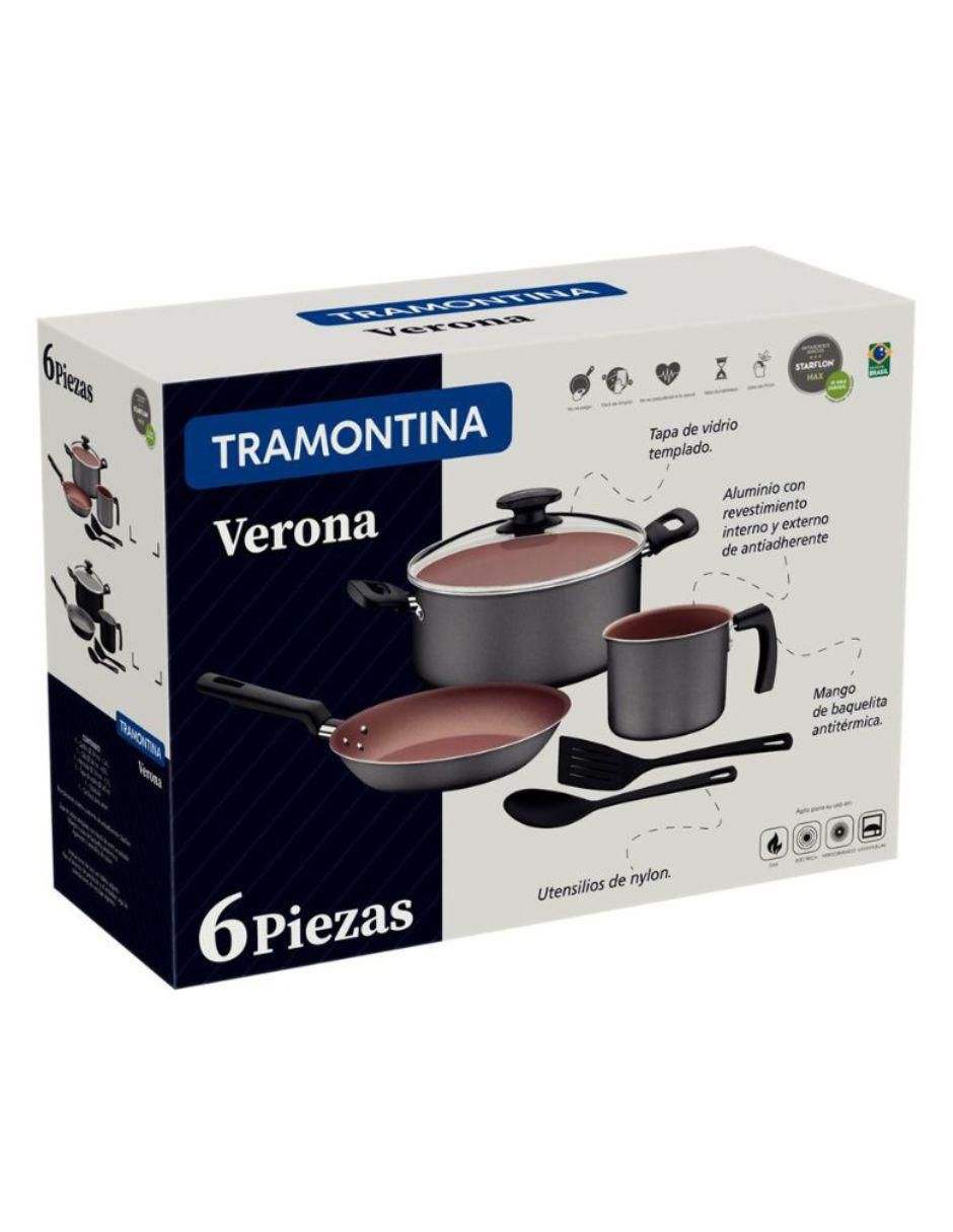 Batería de cocina Loreto de aluminio antiadherente convencional 6 piezas 2