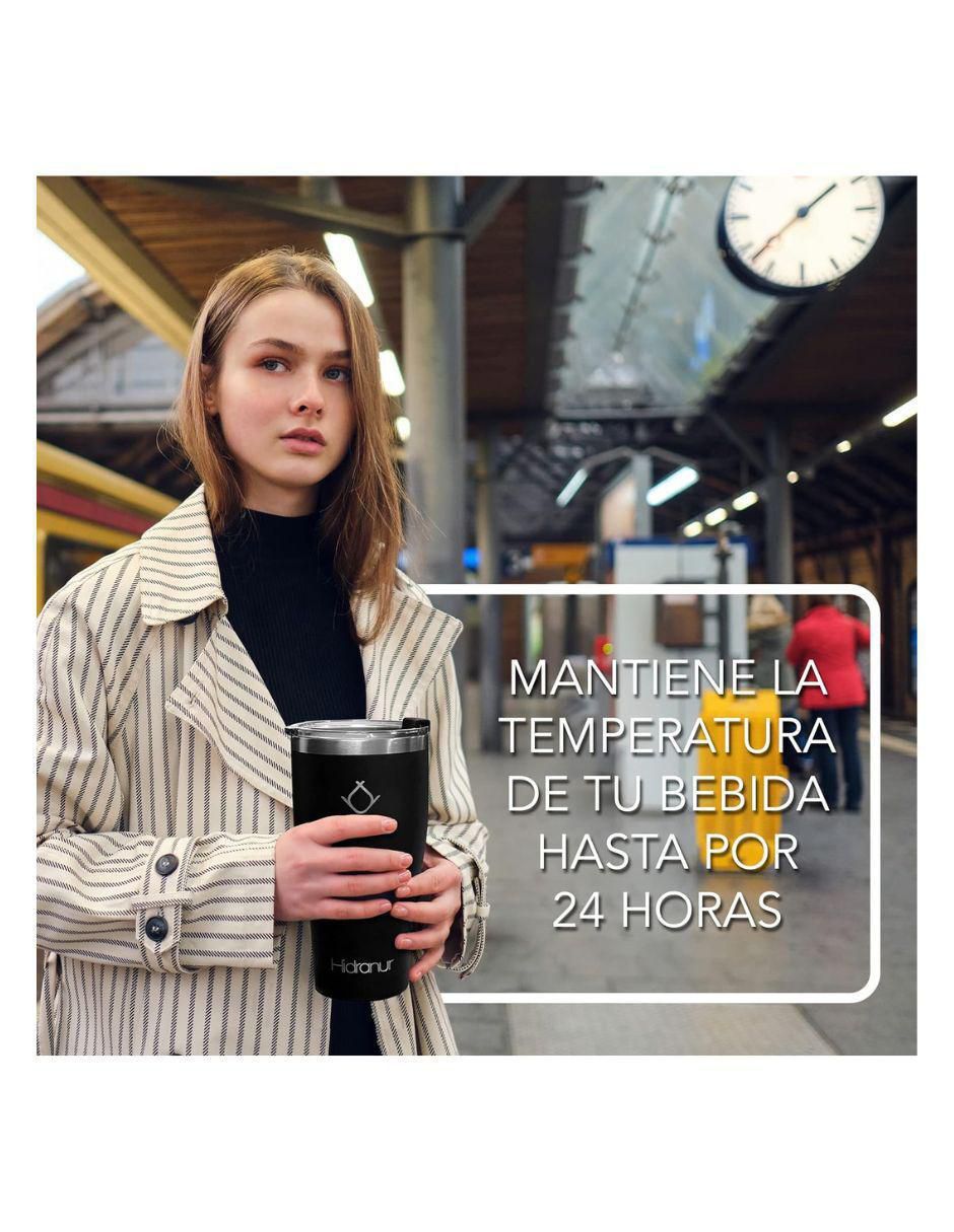 Termo Hidranur de acero inoxidable con tapa flip top