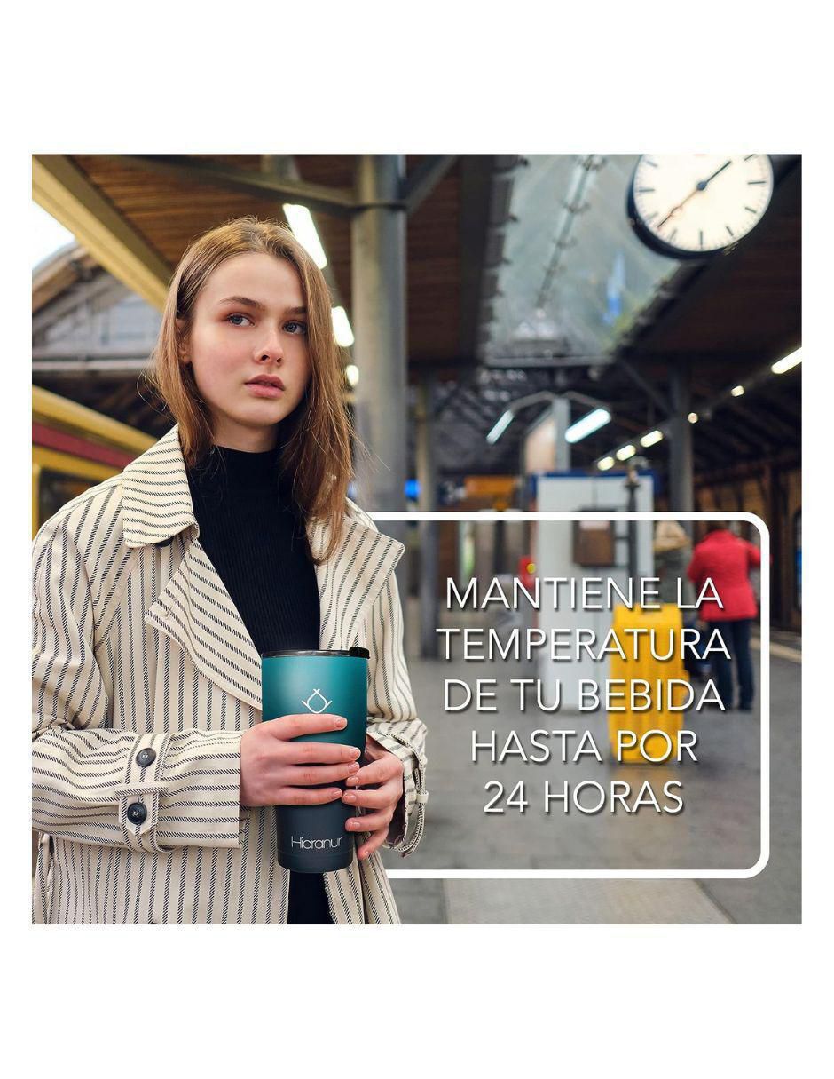 Termo Hidranur de acero inoxidable con tapa flip top