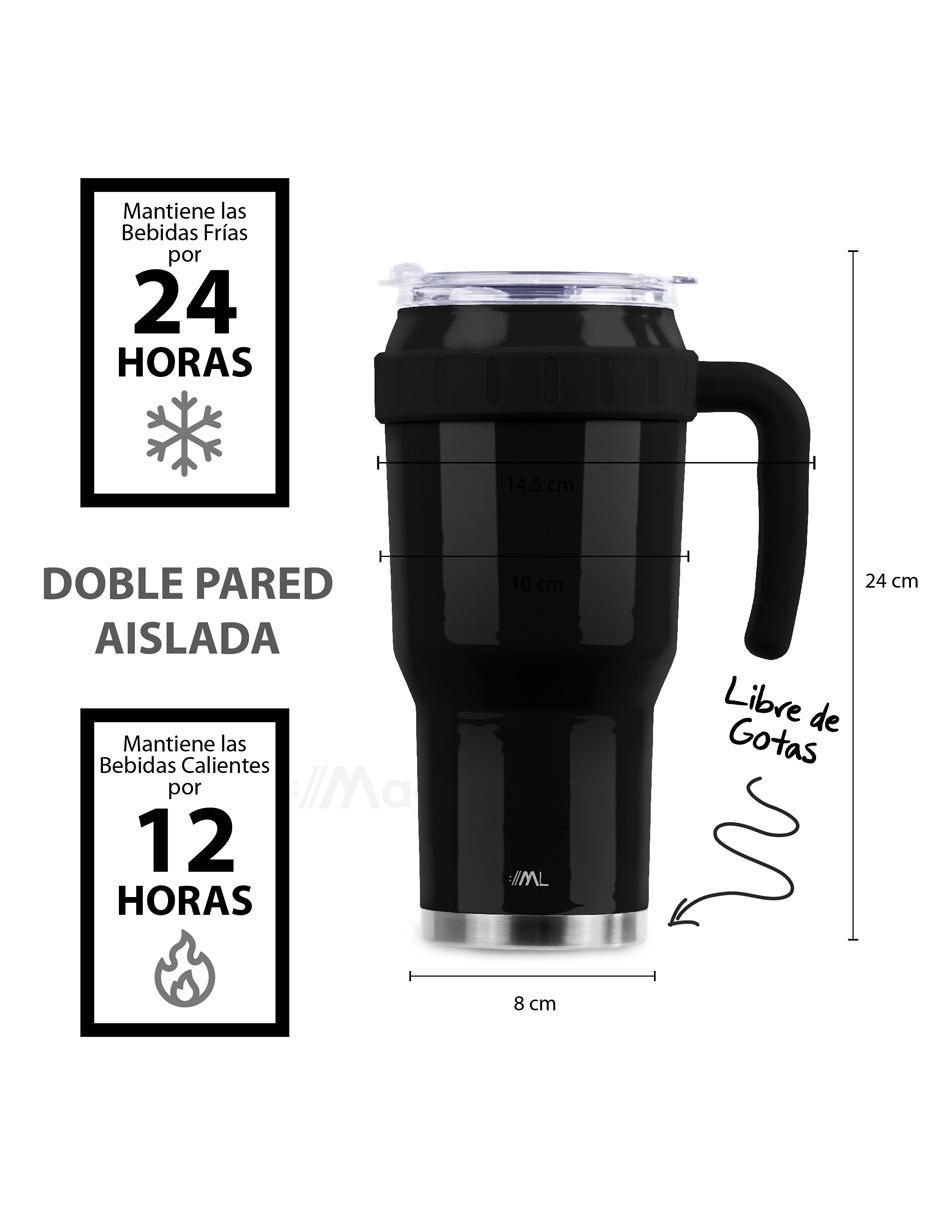 Termo de acero inoxidable con tapa rosca 1.2 L 2