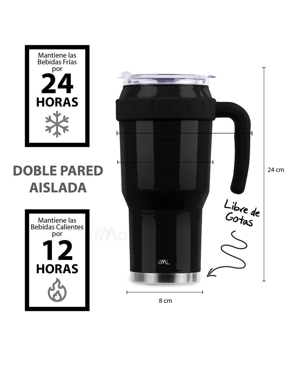 Termo de acero inoxidable con tapa rosca 1.2 L 4