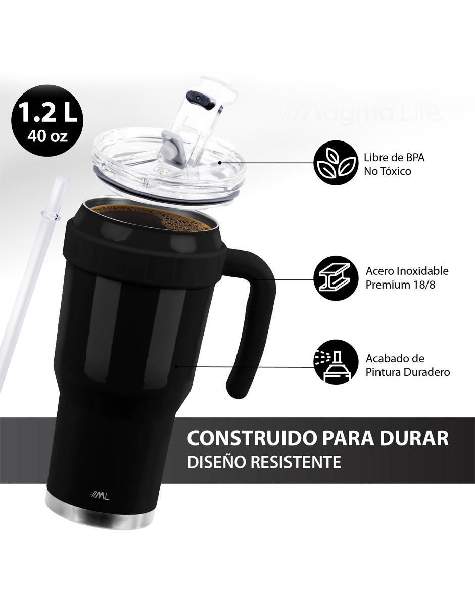 Termo de acero inoxidable con tapa rosca 1.2 L 3