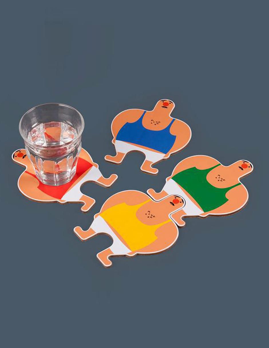 Set de portavasos 4 piezas 6