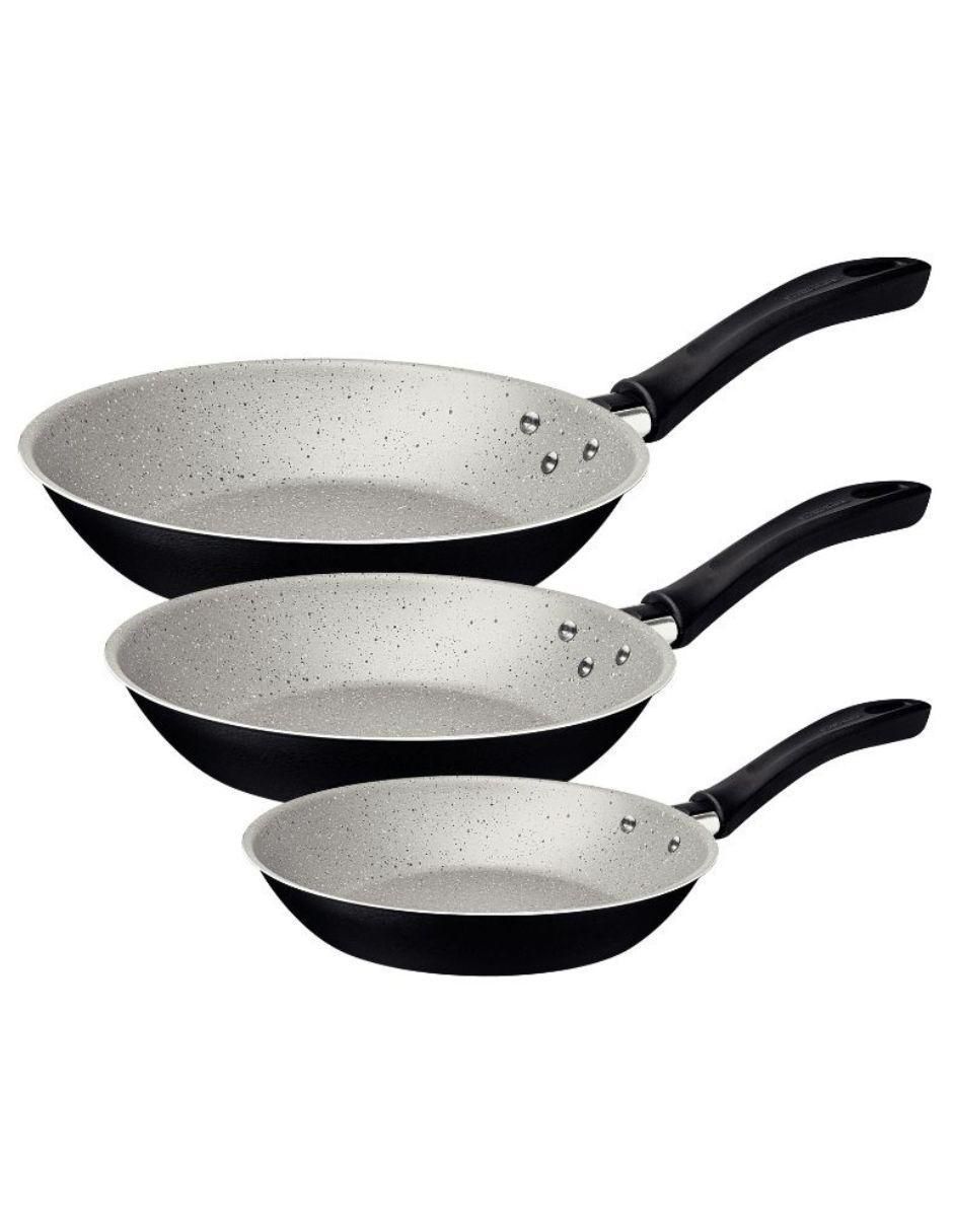 Set de sartenes Caribe de aluminio 3 piezas