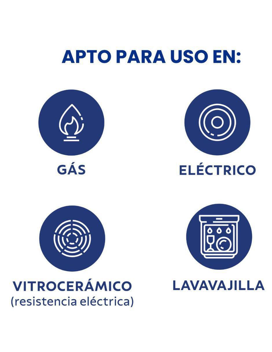 Set de sartenes Caribe de aluminio 3 piezas