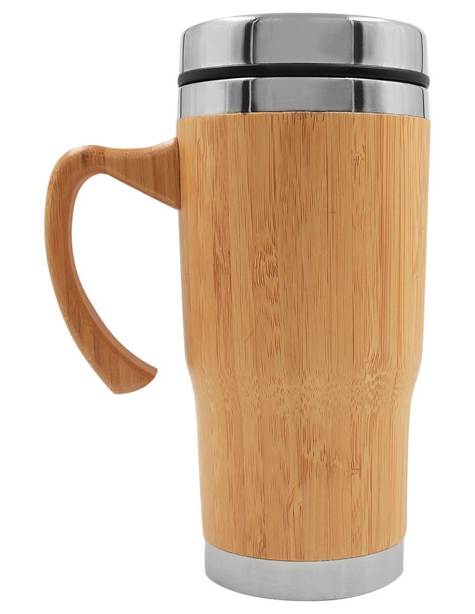 Termo de acero inoxidable con tapa a presión 450 ml