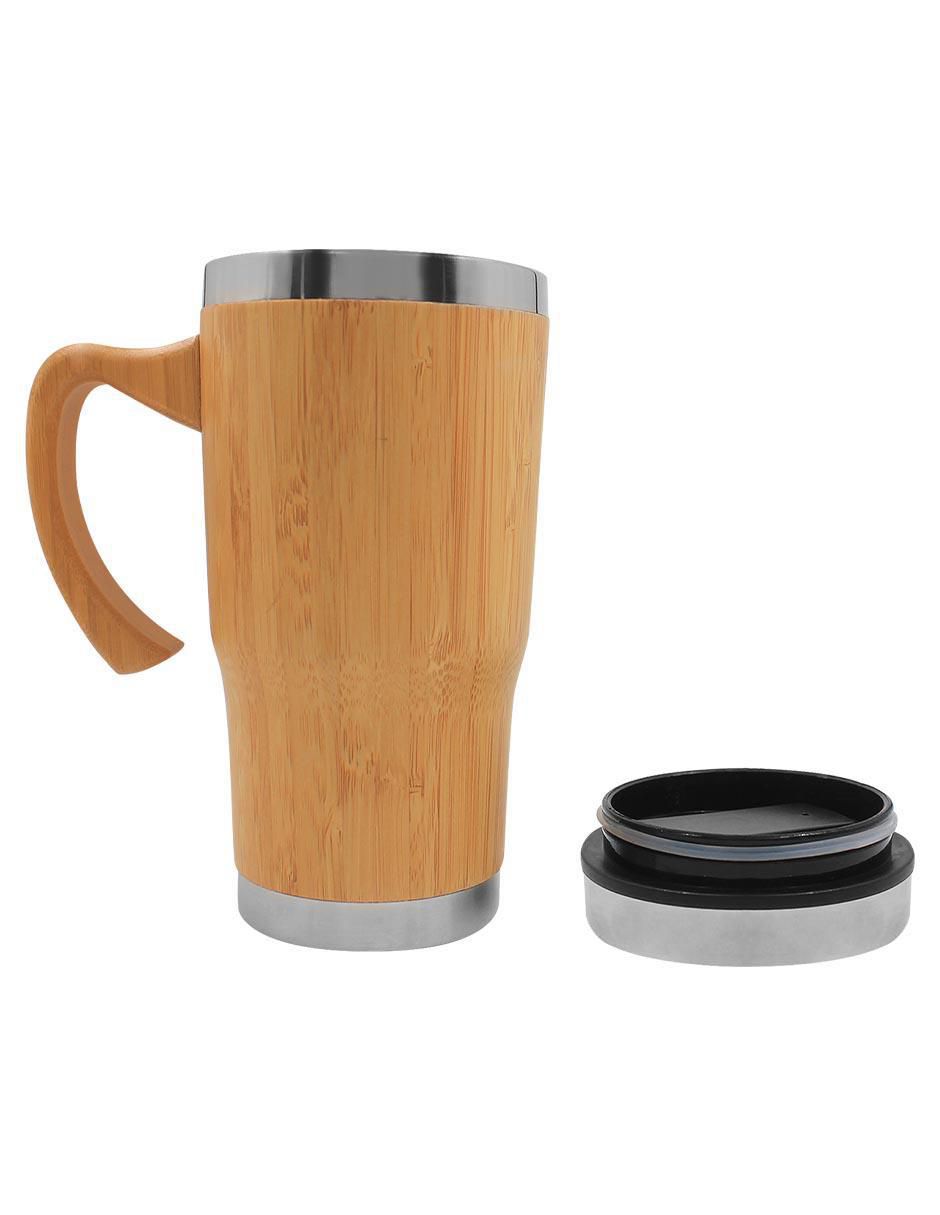 Termo de acero inoxidable con tapa a presión 450 ml 5
