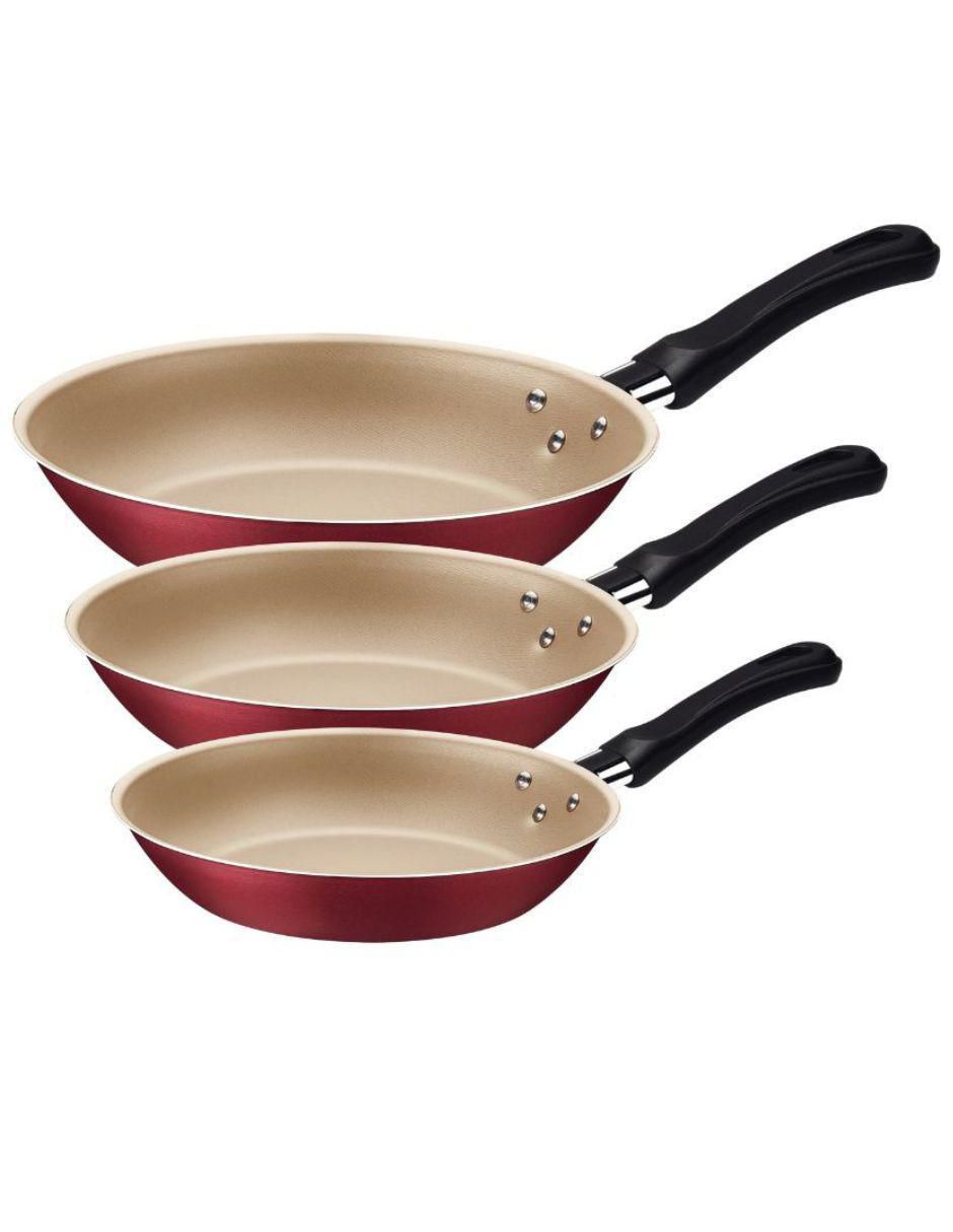 Set de sartenes Caribe de aluminio 3 piezas