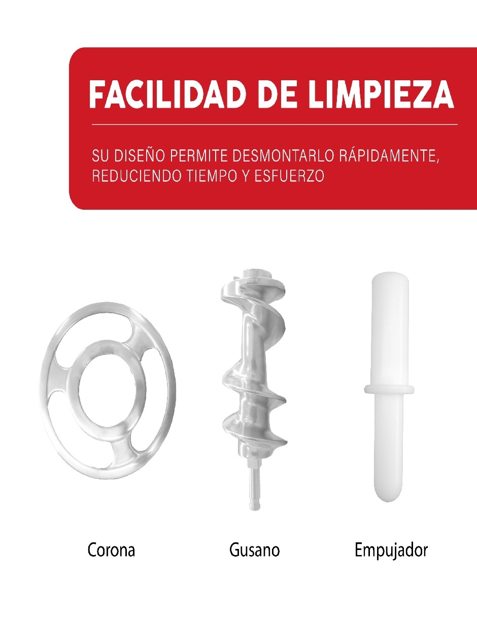 Molino para carne de acero inoxidable