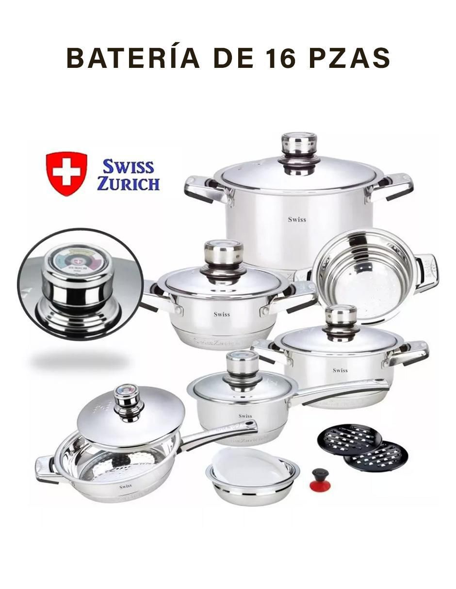 Batería de cocina Z-Line de acero inoxidable 16 piezas