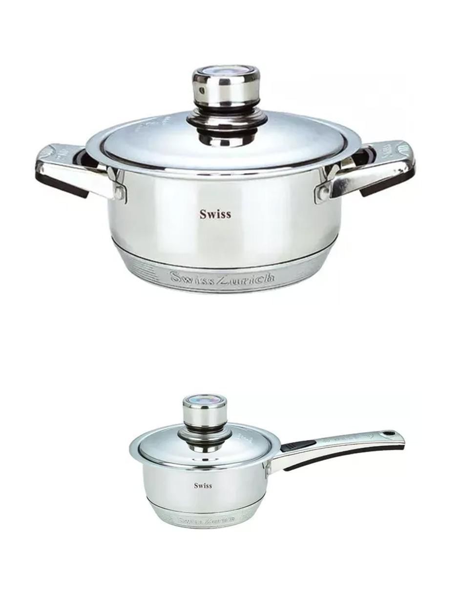 Batería de cocina Z-Line de acero inoxidable 16 piezas