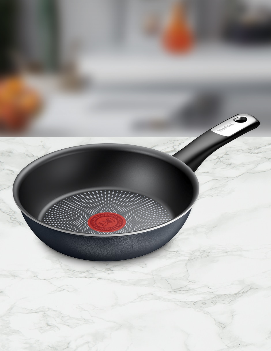 Sartén con tapa Easy Titanium de aluminio