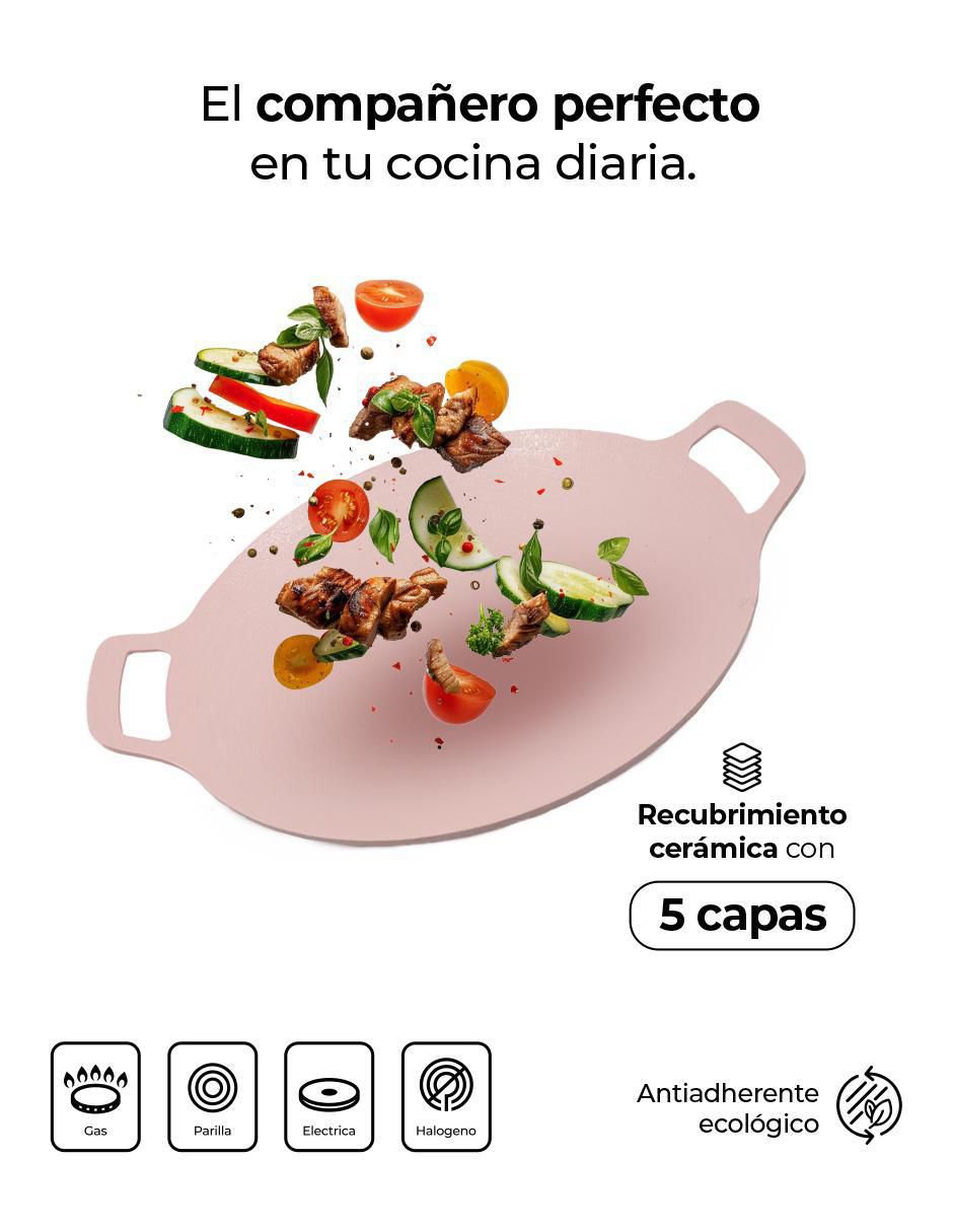 Comal aluminio anodizado 4