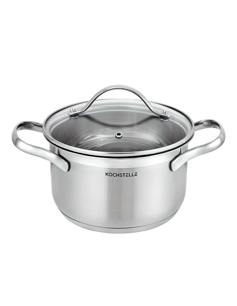 Batería de cocina de acero inoxidable antiadherente combinado 8 piezas 5