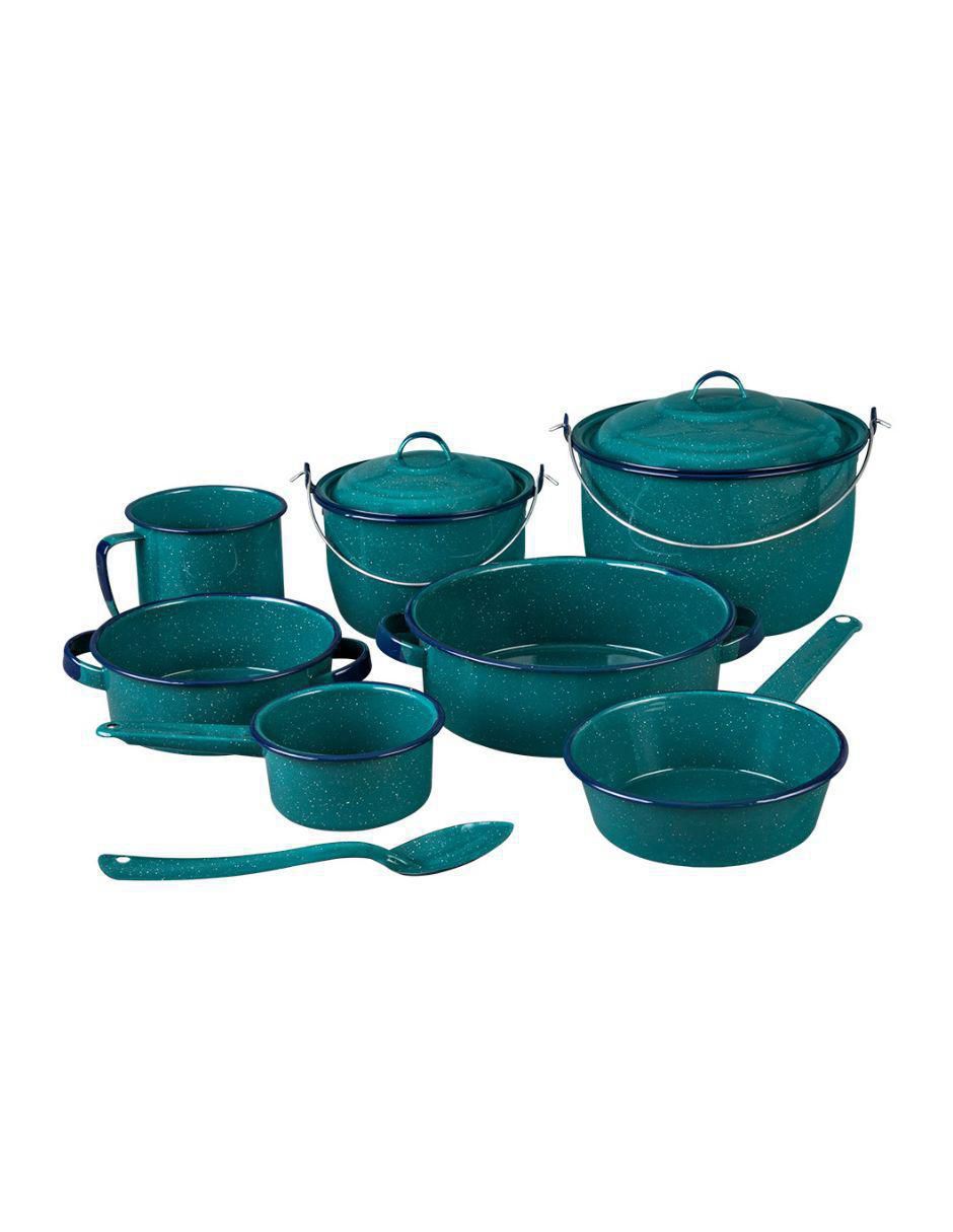 Batería de cocina Superior de acero vitrificado antiadherente convencional 10 piezas Batería de cocina Superior de acero vitrificado antiadherente convencional 10 piezas
