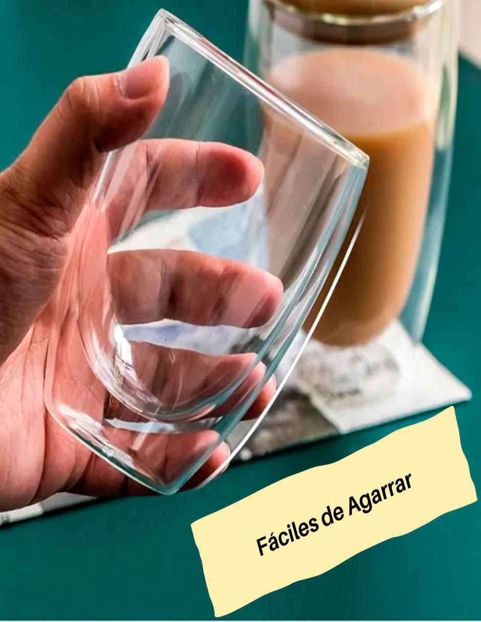 Set de vasos para agua de vidrio con 4 piezas 4