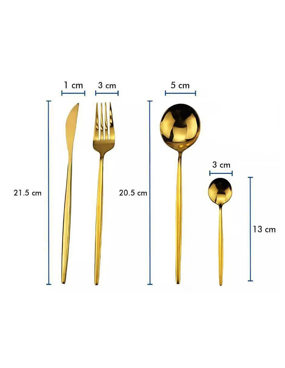 Set cubiertos de acero inoxidable 24 piezas 4