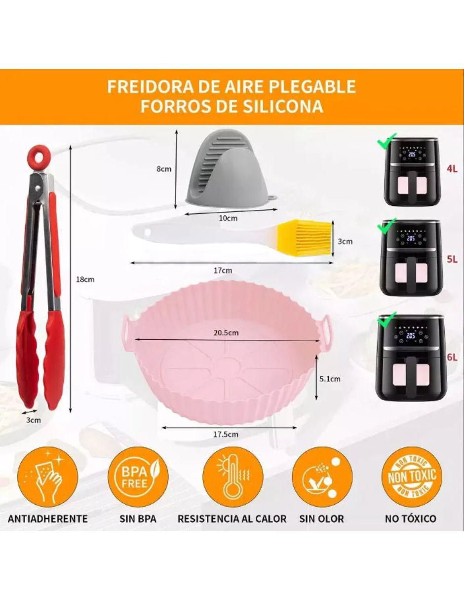 Molde para freidora de aire silicón redondo 5