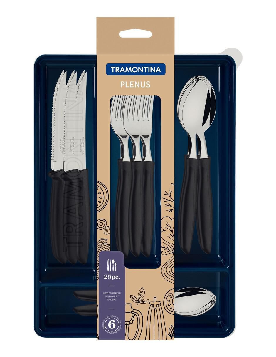 Set cubiertos Plenus de acero inoxidable 25 piezas