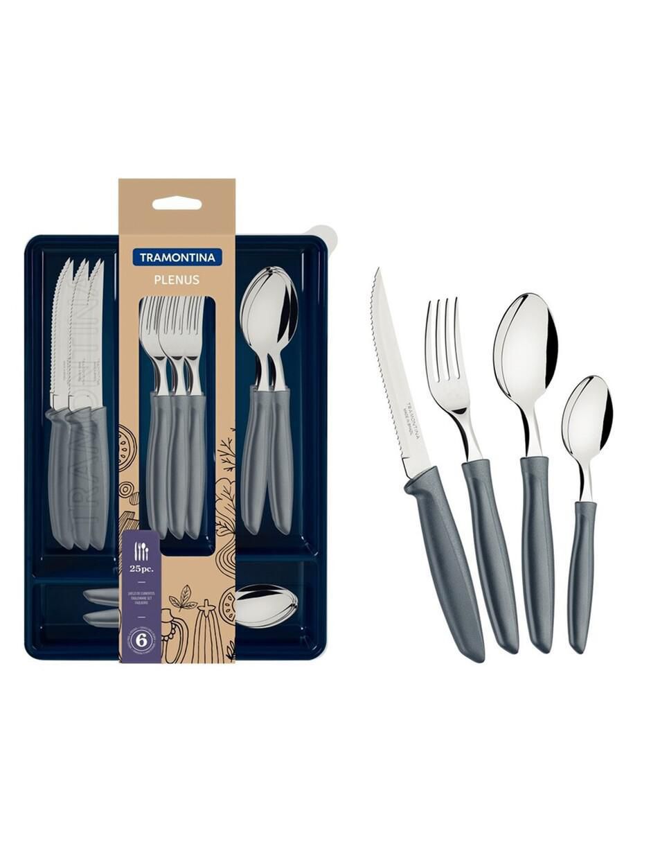 Set cubiertos Plenus de acero inoxidable 25 piezas 2