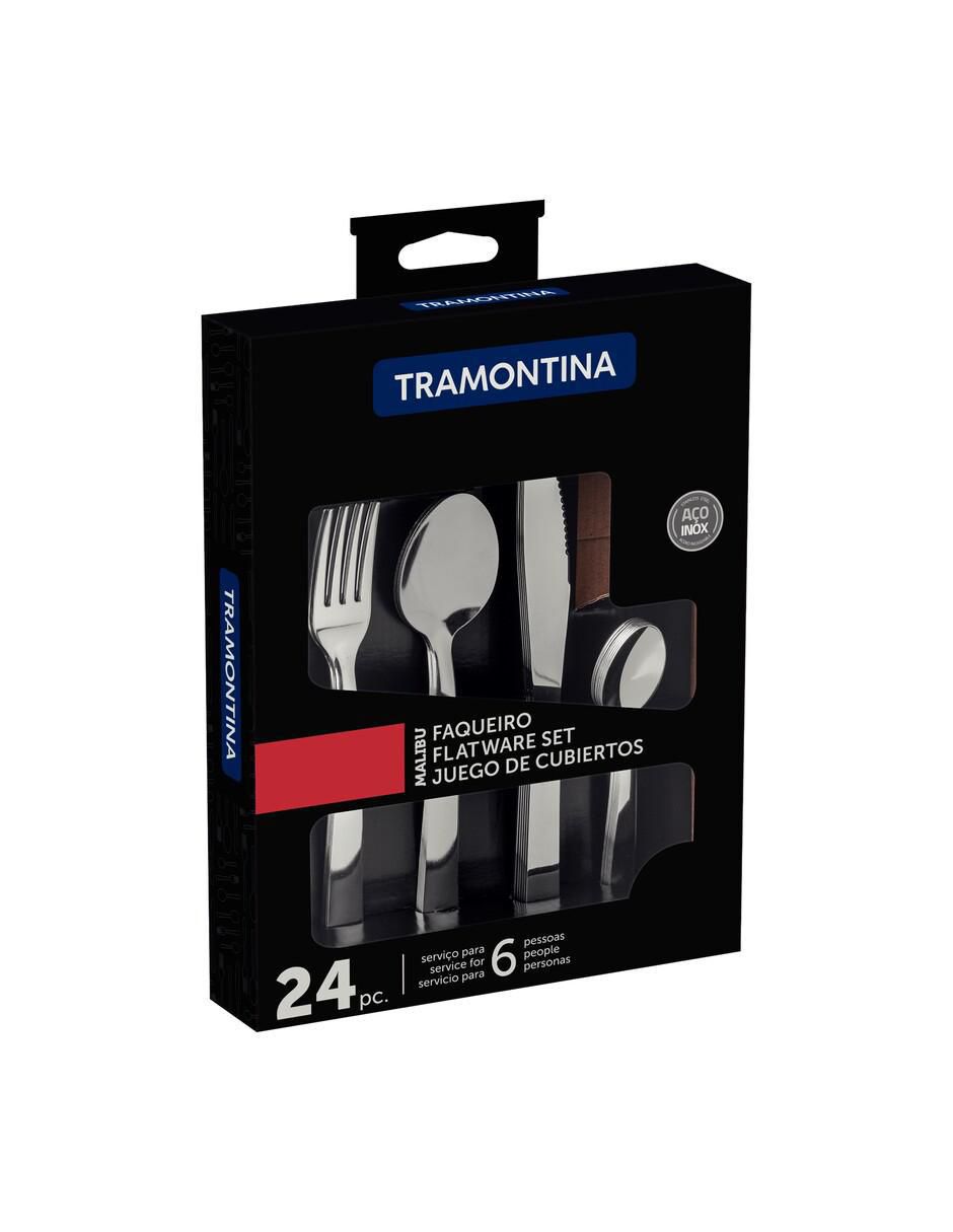 Set cubiertos malibu de acero inoxidable 24 piezas