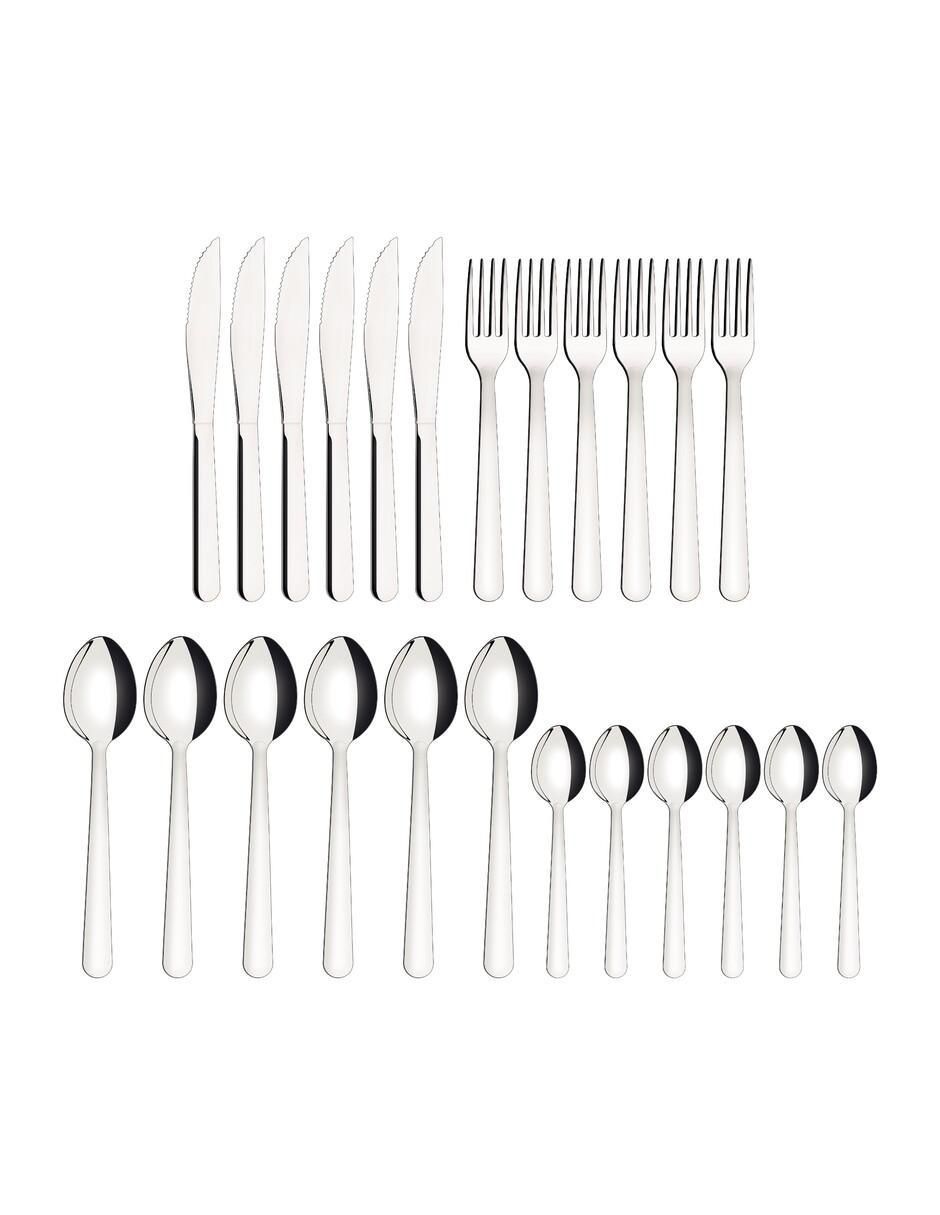 Set cubiertos malibu de acero inoxidable 24 piezas