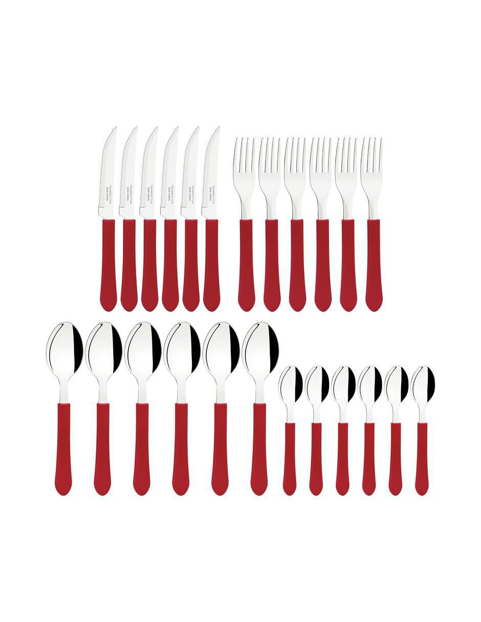 Set cubiertos leme de acero inoxidable 25 piezas