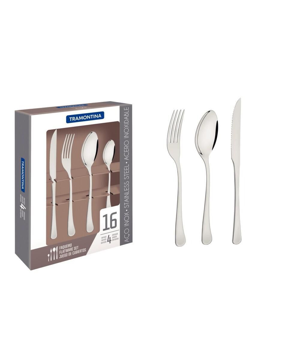 Set cubiertos havana de acero inoxidable 16 piezas 4