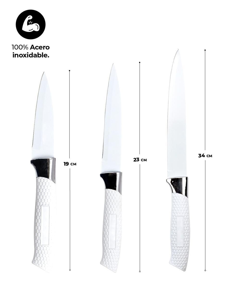 Set de cuchillos utilitario tuomei 8 piezas