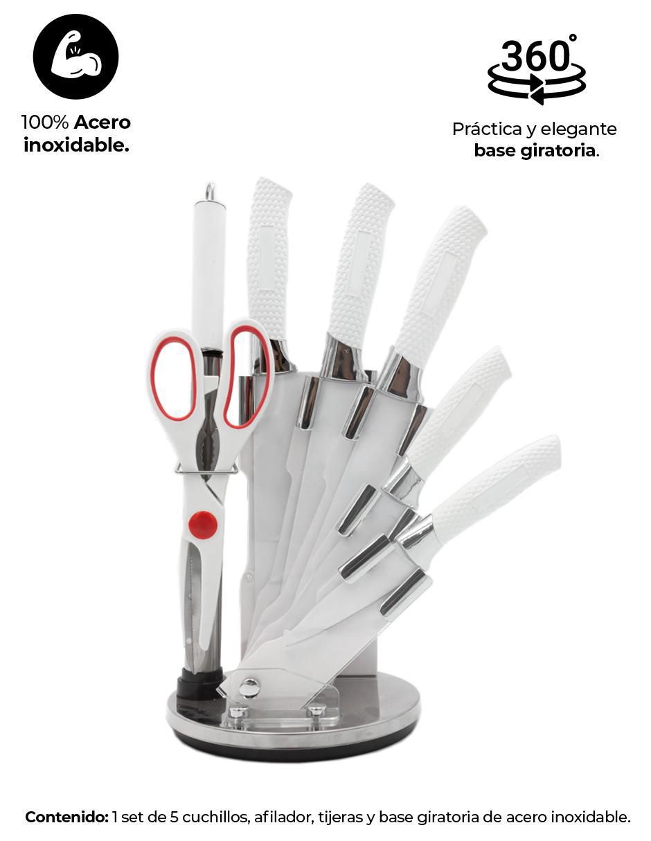 Set de cuchillos utilitario tuomei 8 piezas