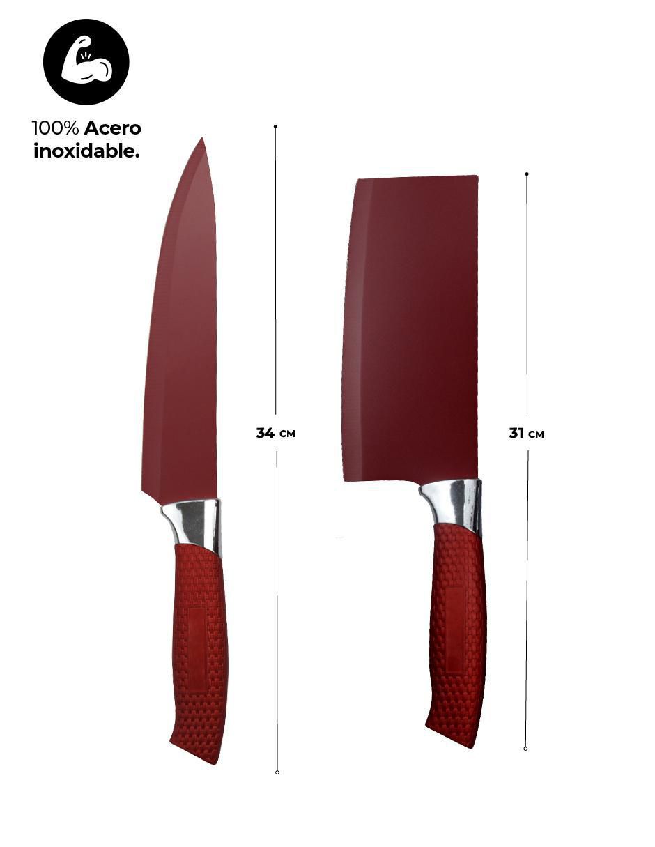 Set de cuchillos utilitario tuomei 8 piezas 5
