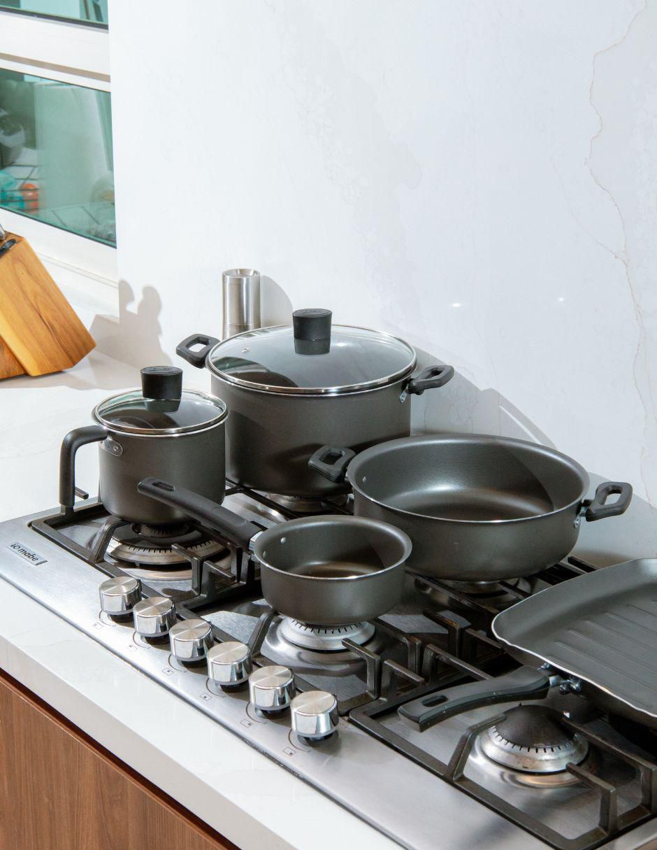 Batería de cocina Sabor de aluminio antiadherente convencional 16 piezas