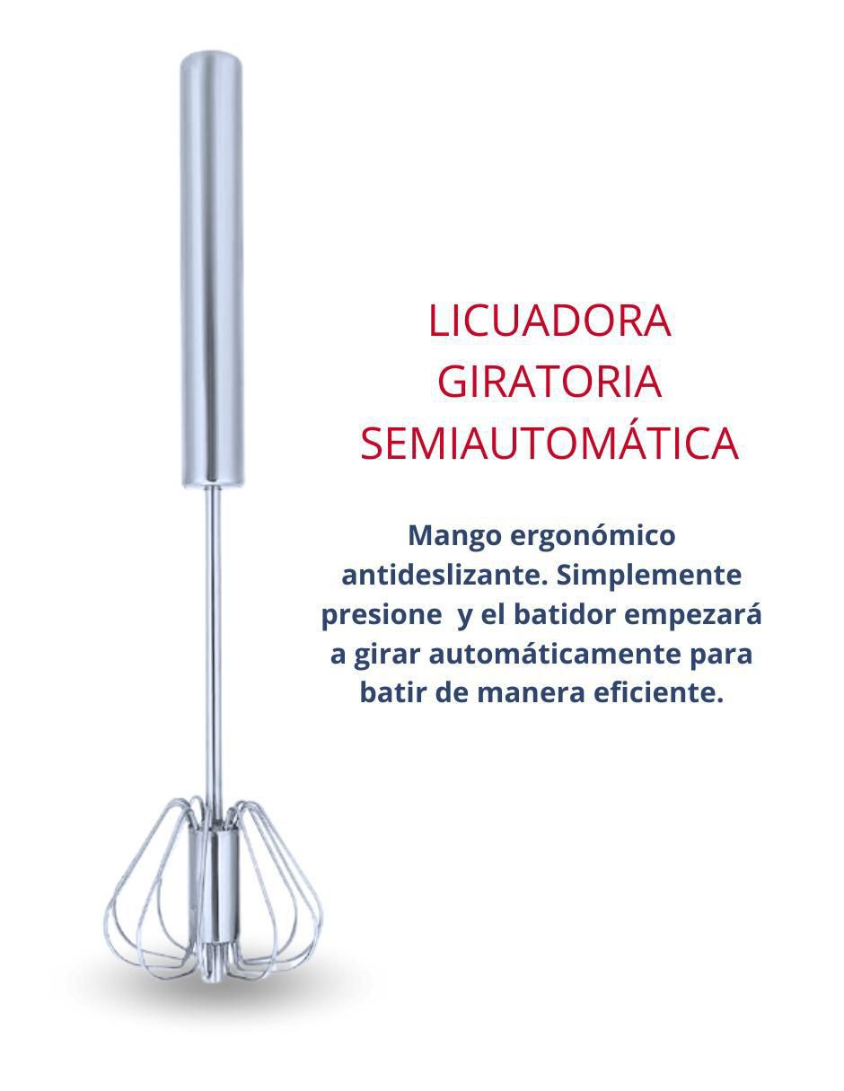 Batidor Hometech de acero inoxidable 3