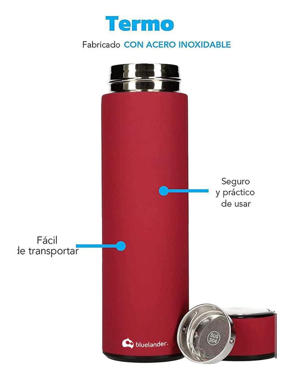 Termo de acero inoxidable con tapa rosca 3