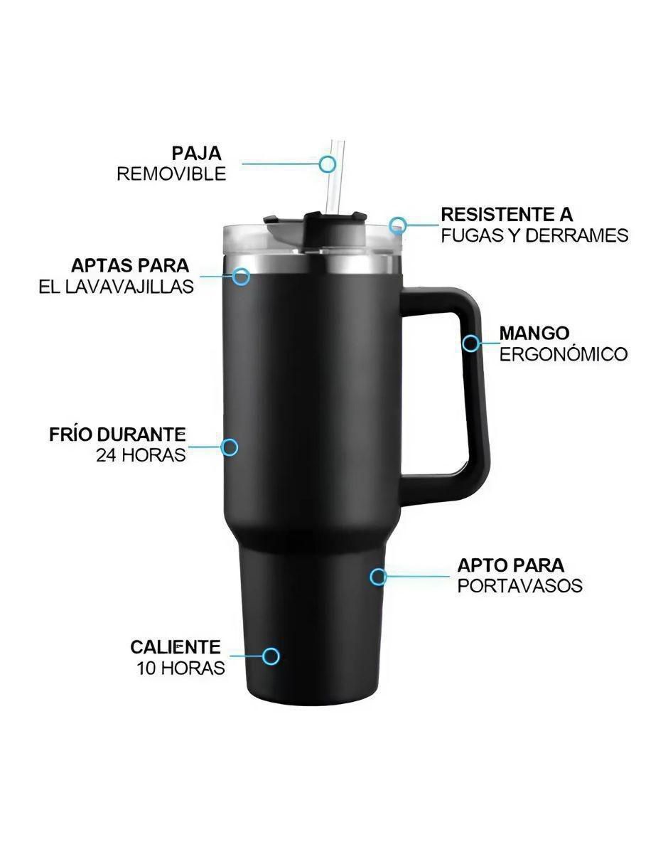 Termo de acero inoxidable con tapa rosca 2
