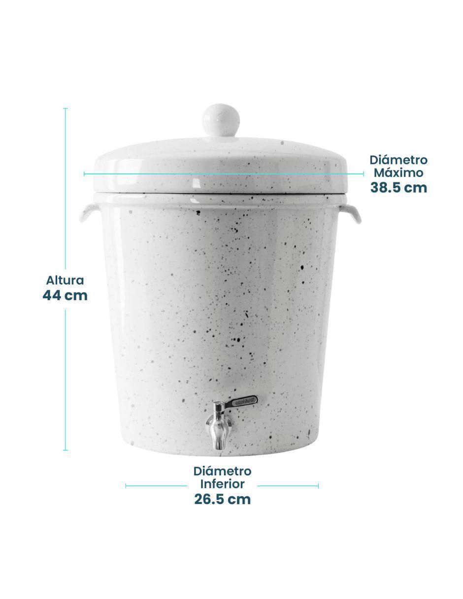 Purificador, dispensador y filtro de agua Ecofiltro cerámica 20L Ed tradic