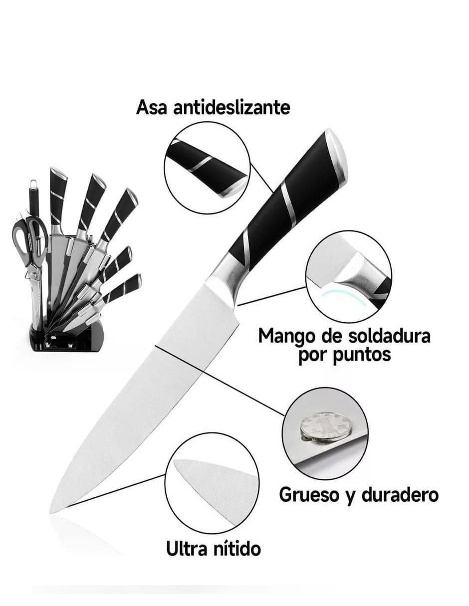 Set de cuchillos para chef 8 piezas 3