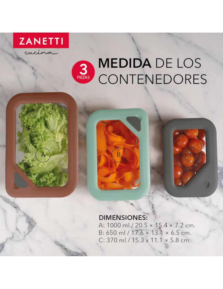 Set contenedores de vidrio 3 piezas 7