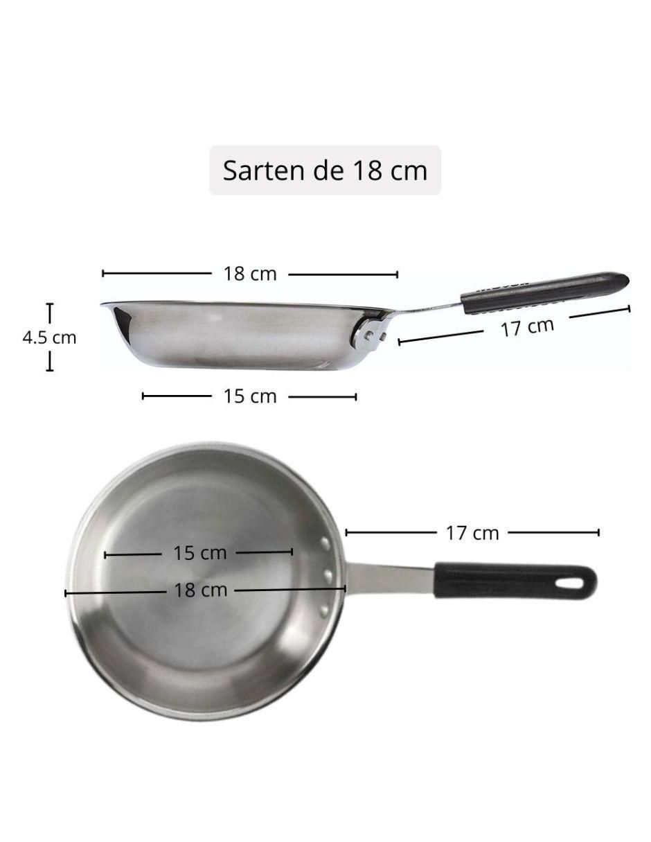 Sartén de acero inoxidable 9
