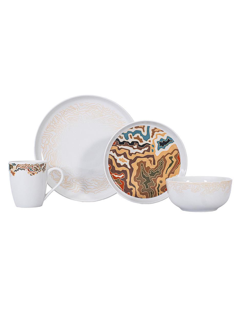 Vajilla cerrada chartes de porcelana para 4 personas