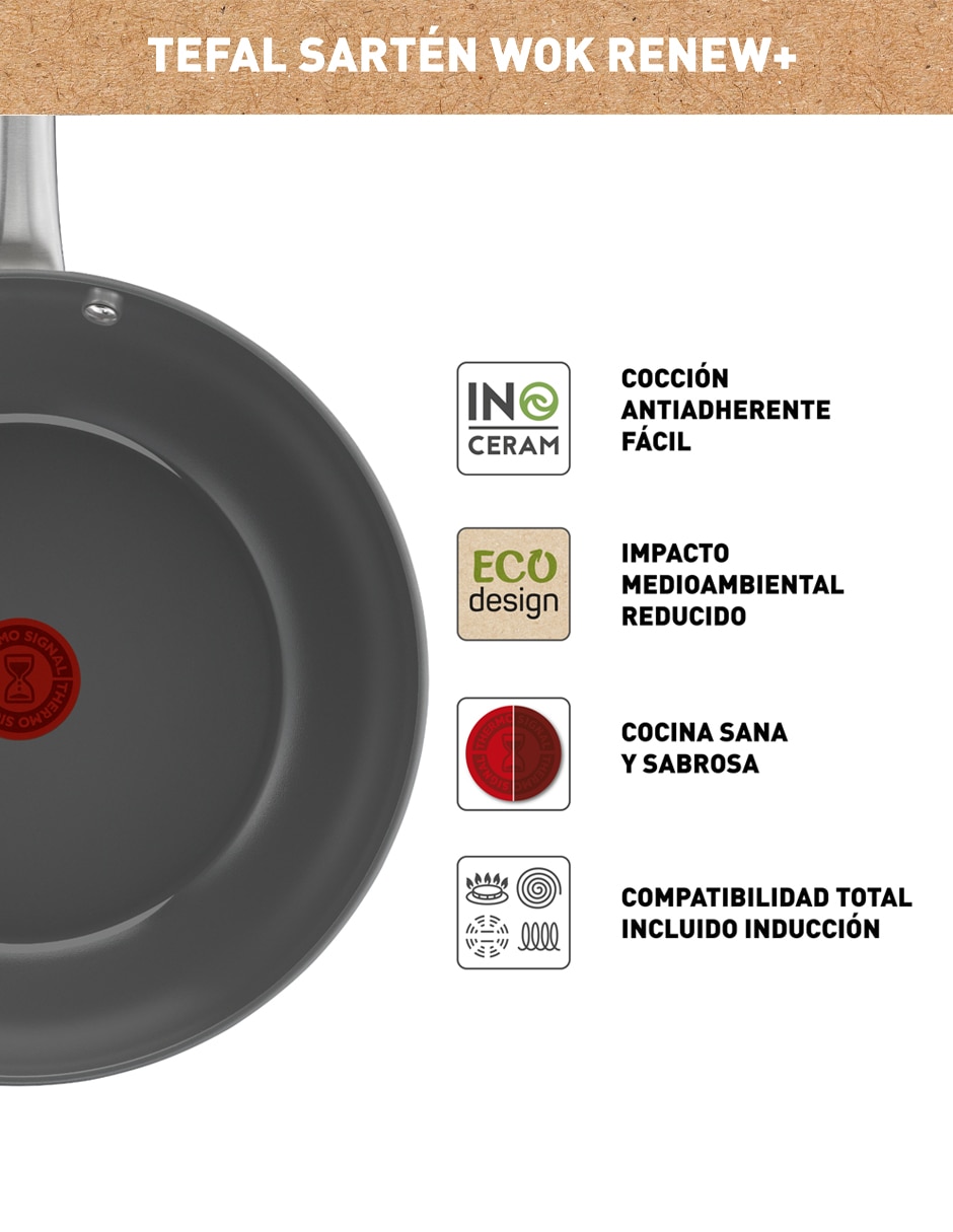 Sartén Wok Renew de cerámica 5