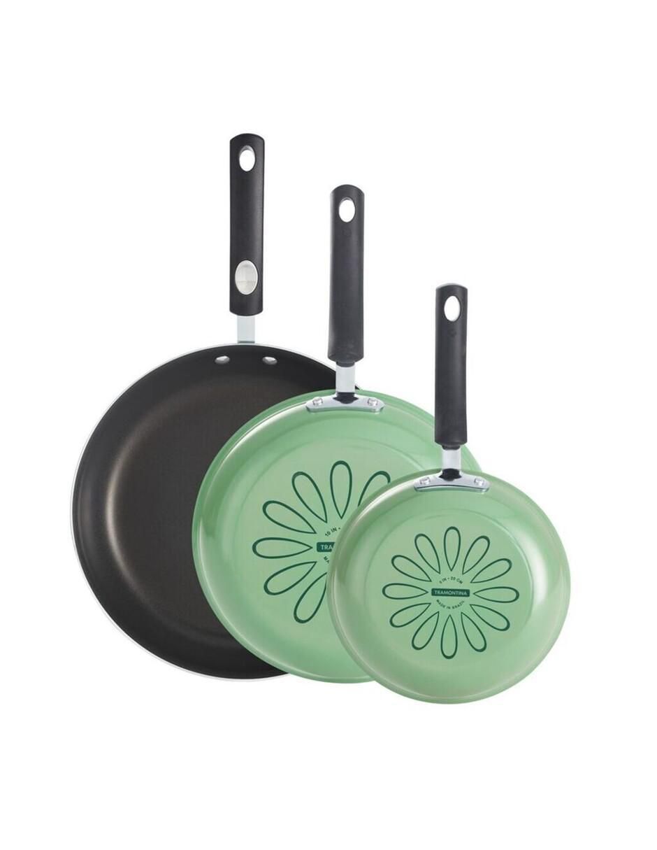 Set de sartenes Esmalte porcelanizado de aluminio 3 piezas