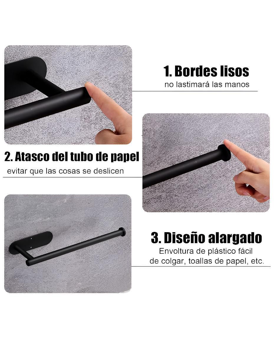 Portarollos de acero inoxidable 1 rollo