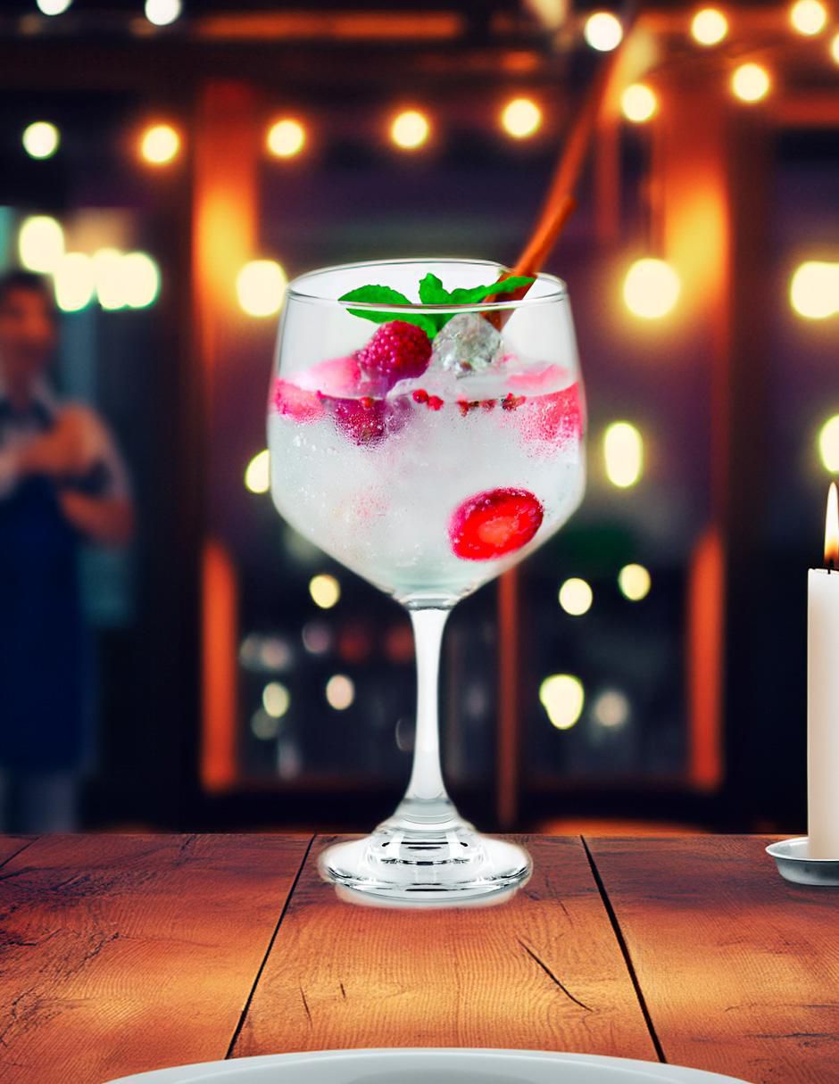 Copa para gin de vidrio 6 piezas 2