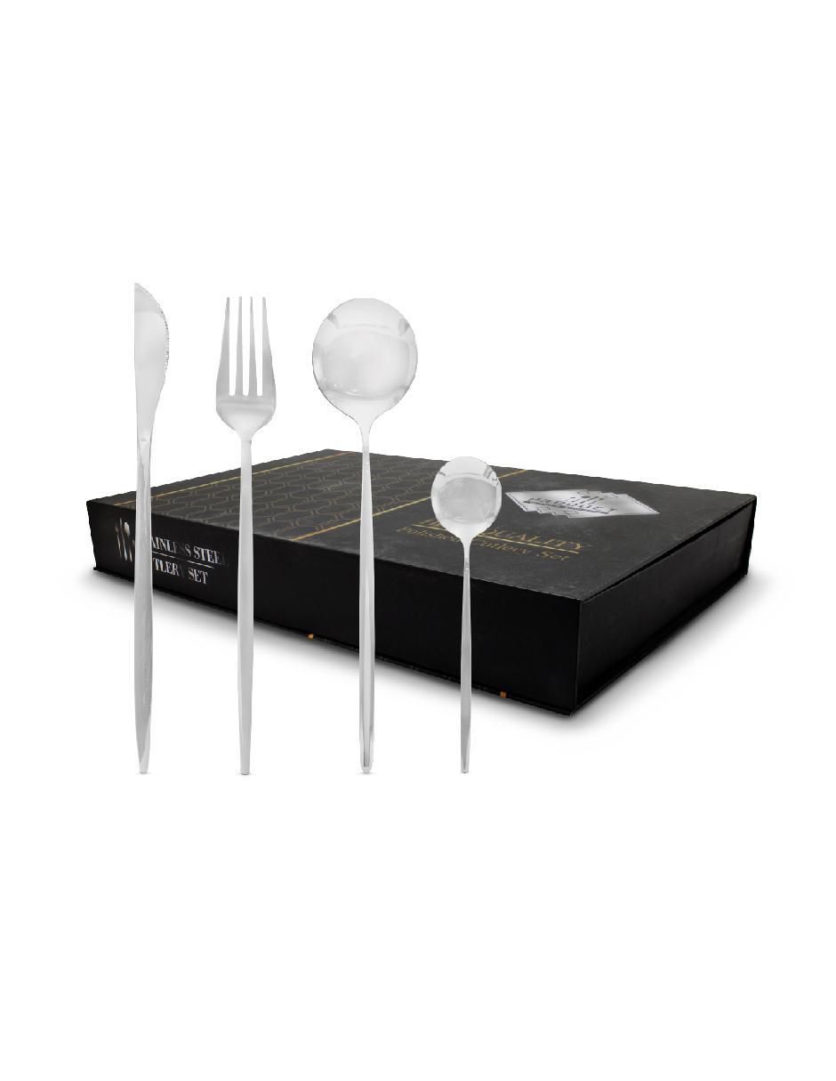 Set cubiertos de acero inoxidable 24 piezas